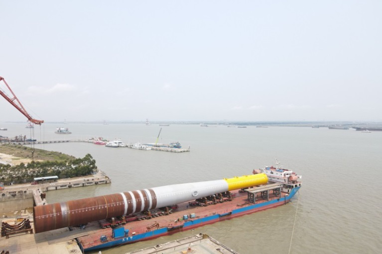 公司“重量級(jí)”風(fēng)電鋼結(jié)構(gòu)產(chǎn)品相繼交付 再迎交貨高峰期